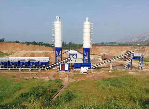 WDJ600型二次搅拌稳定土拌和站（叠加式）高淳工地